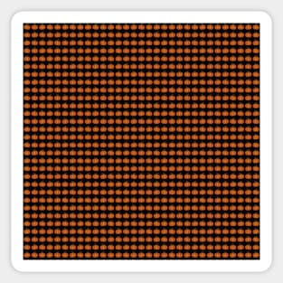 Pumpkin Pattern Black Background Sticker